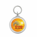 USA Acrylic Key Tag - Circle Shape - w/ Full Color Insert (1-3/4")